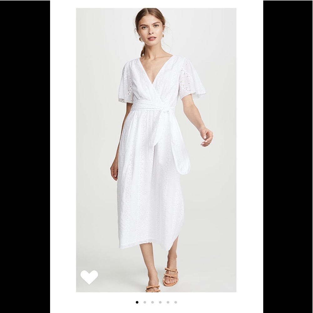 Joie Azariah Eyelit Midi Dress Sz 00